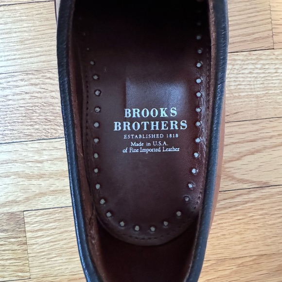Brooks Brothers Fifth Avenue Walnut made by Allen Edmonds size 8 1/2 B (Narrow) - Picture 4 of 7